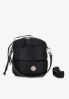 Moncler Caradoc Fabric Bucket Bag With Adjustable Strap In Black
