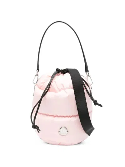 Moncler Caradoc Padded Bucket Bag In Pink
