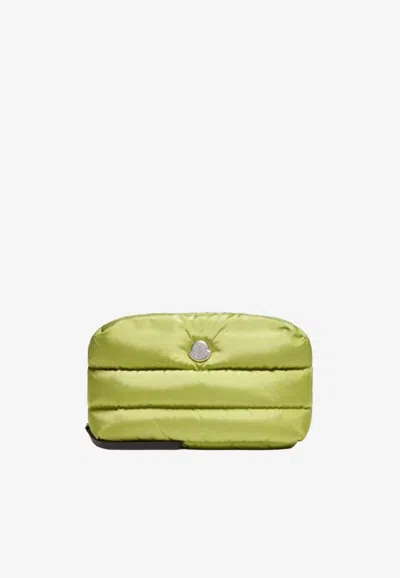 Moncler Caradoc Padded Toiletry Pouch In Green