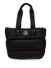 Shop Moncler Caradoc Padded Tote Bag In Black
