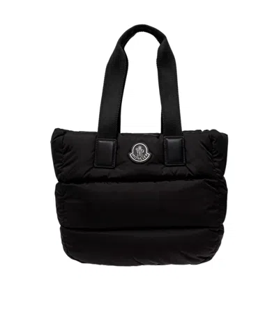 MONCLER MONCLER LOGO PATCH PADDED TOTE BAG