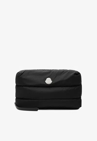 Moncler Caradoc Padded Zip-up Pouch In Black