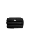 Moncler Caradoc Beauty Case In Quilted Black Nylon Women In Black