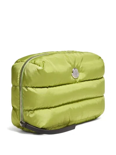 Moncler Caradoc Quilted Beauty Case In Green