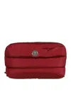 Moncler Caradoc Quilted Beauty Case In Red