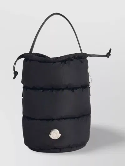 Moncler 'caradoc' Quilted Bucket Bag In Black