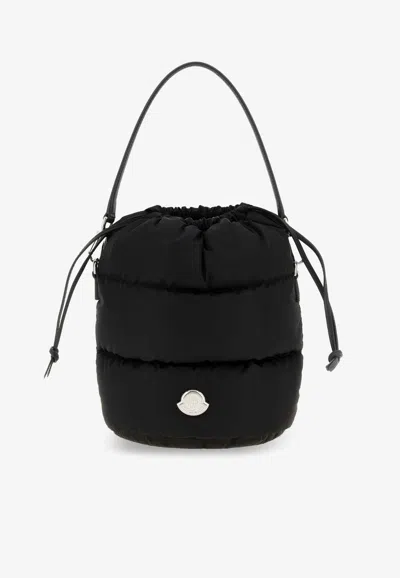 Moncler Caradoc Quilted Bucket Bag In Black