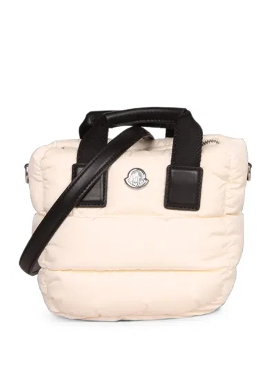 Moncler Caradoc Quilted Logo-patch Mini Bag In Pink