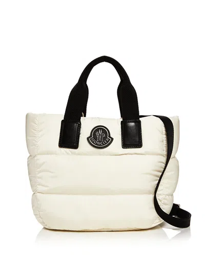 Moncler Caradoc Quilted Mini Convertible Tote In Natural