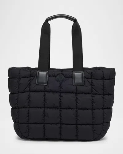 Moncler Caradoc Quilted Tote Bag In Black