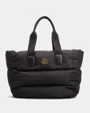 Moncler Caradoc Quilted Tote Bag In Black