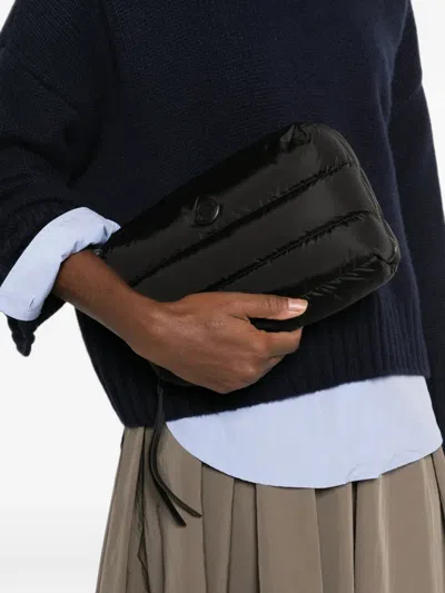 Moncler Caradoc Quilted Wash Bag In Black