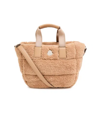 Moncler Caradoc Shoulder Bag In Camel