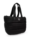 Moncler Borsa A Mano Caradoc Mini In Tessuto Nero Donna