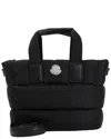Moncler Caradoc Water-repellent Mini Tote Bag In Black