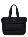 Moncler Caradoc Water-repellent Padded Nylon Shopping Bag In Black