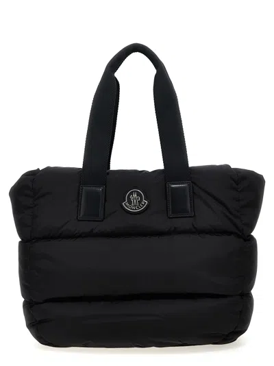 Moncler Caradoc Water-repellent Padded Nylon Shopping Bag In Black
