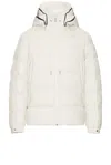 Moncler Cardere Tech Down Jacket In White