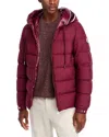 Moncler Men's Cardere Puffer Jacket In Medium Red