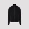 Moncler Padded Wool Zip-up Cardigan In Black