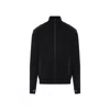 Moncler Padded Wool Zip-up Cardigan In Black