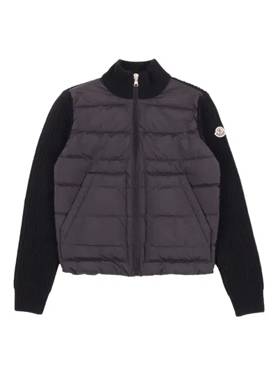 Moncler Kids' Cardigan In Black