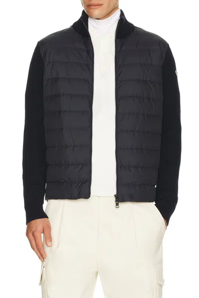 Moncler Cardigan In Black
