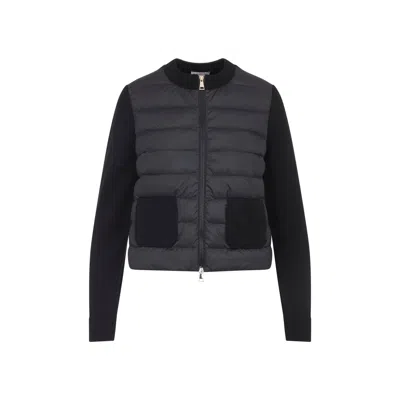 Moncler Cardigan In Black