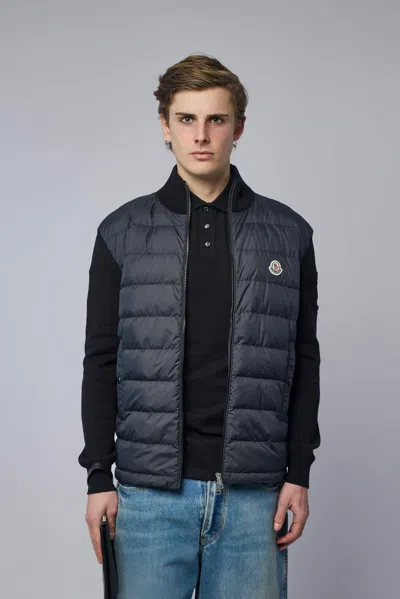 Moncler Cardigan In Black