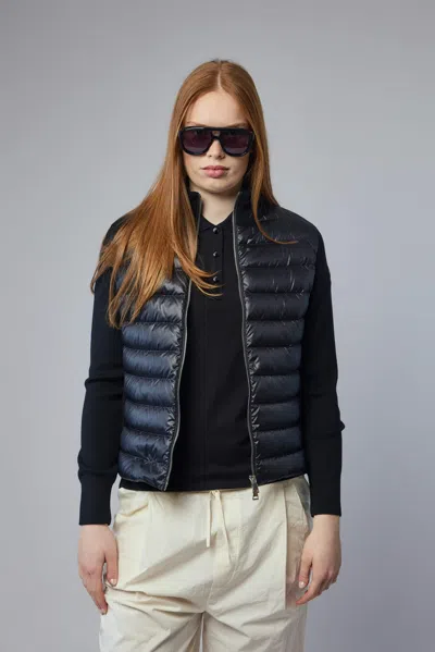 Moncler Cardigan In Black