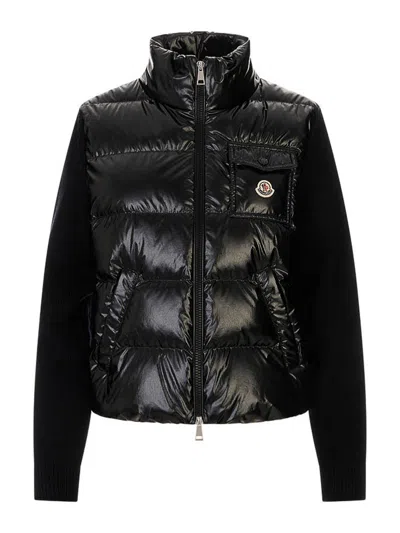 Moncler Cardigan In Black