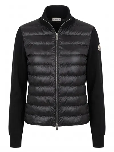 Moncler Cardigan In Black