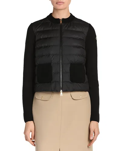 Moncler Cardigan In Black