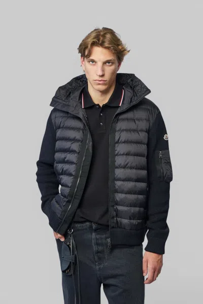 Moncler Cardigan In Black