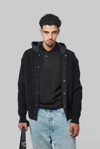 Moncler Cardigan In Black