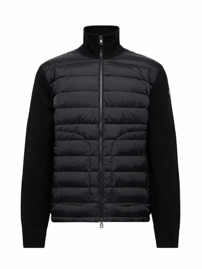 Moncler Cardigan In Black