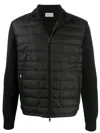 Moncler Padded Zip-up Cardigan Clothing In Black
