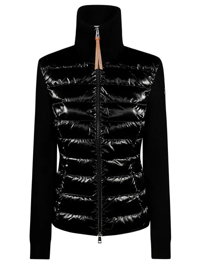 Moncler Cardigan In Black