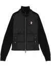 Moncler Padded Zip-up Jacket In Black  