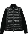 Moncler Padded Zip-up Jacket In Black  