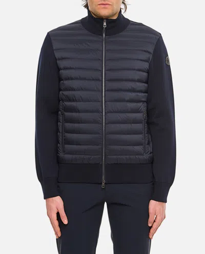 Moncler Men's Tricot Cardigan In Black