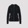 Moncler Textured Knit And Quilted Virgin Wool Jacket In Black