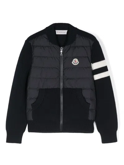 Moncler Kids' Cardigan In Blue