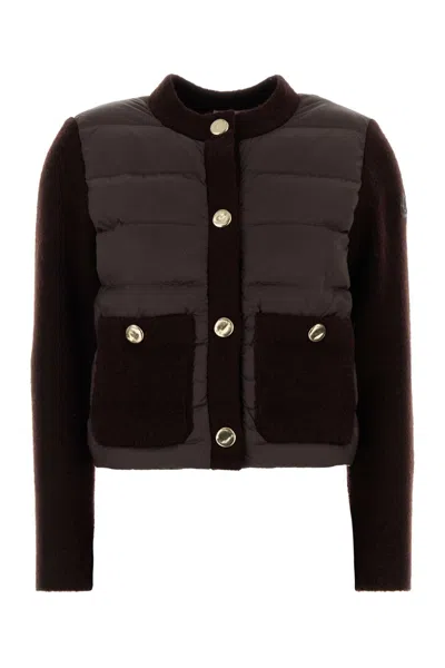 Moncler Cardigan In Brown