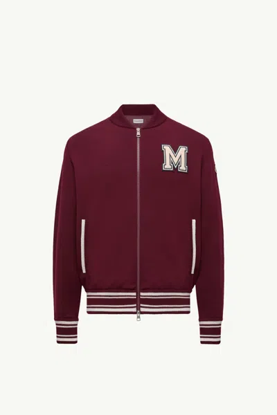 Moncler Cardigan In Red