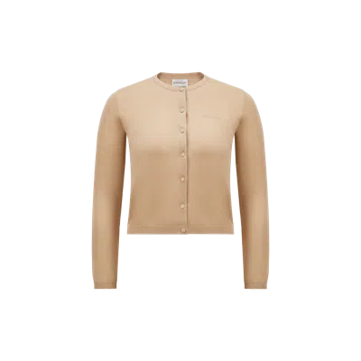 MONCLER CARDIGAN EN COTON À LOGO BRODÉ
