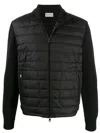 Moncler Padded Zip-up Cardigan Clothing In Black
