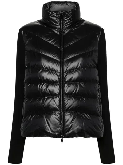 MONCLER PADDED WOOL CARDIGAN