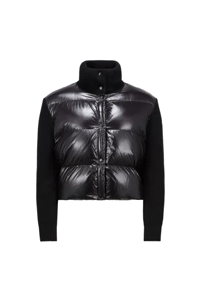 MONCLER CARDIGAN MATELASSÉ EN LAINE