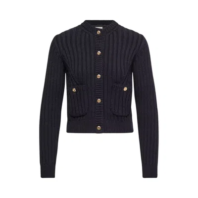 Pre-owned Moncler Cardigan 'navy' | Blue | Women's Size L